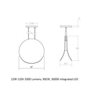 Malibu Discs LED Pendant Light