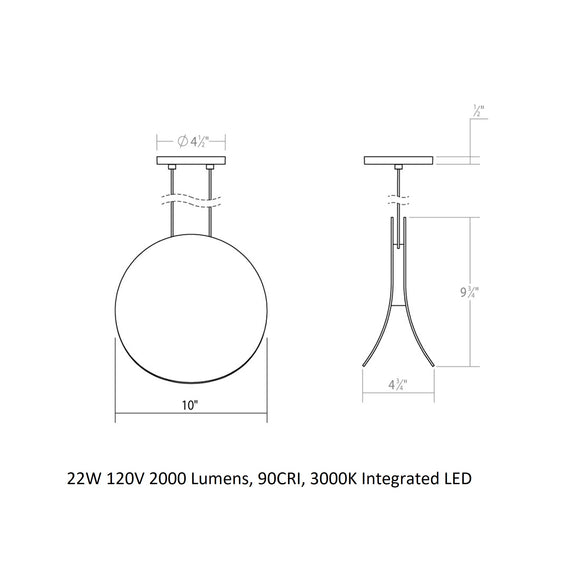 Malibu Discs LED Pendant Light