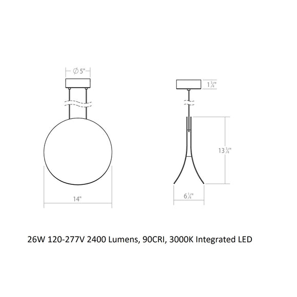 Malibu Discs LED Pendant Light