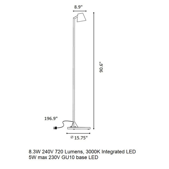 Parker Outdoor LED Floor Lamp