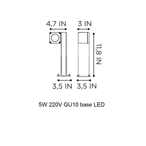 Q-Bic Outdoor Bollard Light
