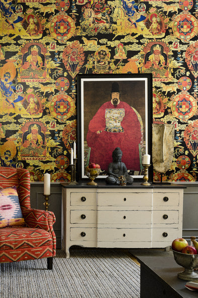 Tibetan Tapestry Metallic Edition Wallpaper