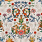 Transylvania Folk Wallpaper  option Ivory
