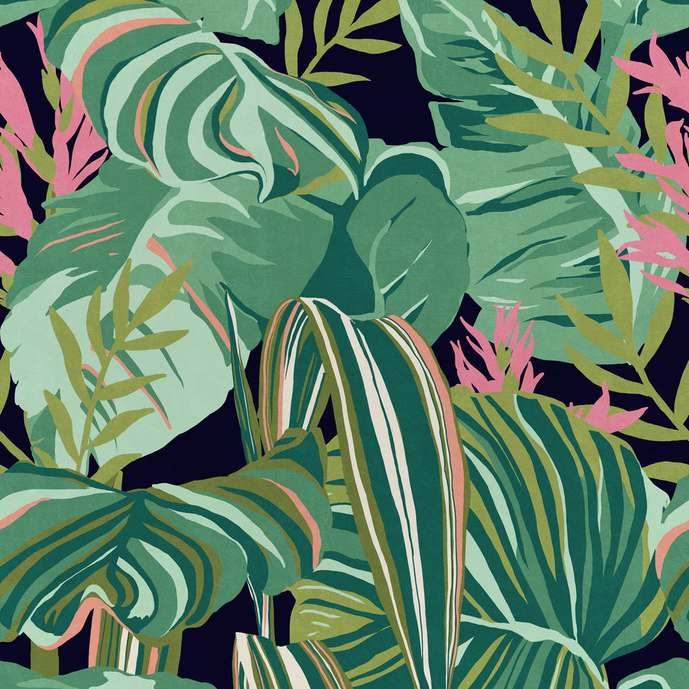 Tropical Foliage Wallpaper