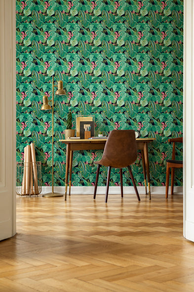 Tropical Foliage Wallpaper