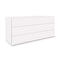 People 3-Drawer Dresser  option White Matt Lacquer