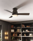 Trey Outdoor Flush Mount LED Ceiling Fan