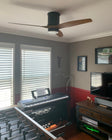 Hover Outdoor Flush Mount LED Ceiling Fan