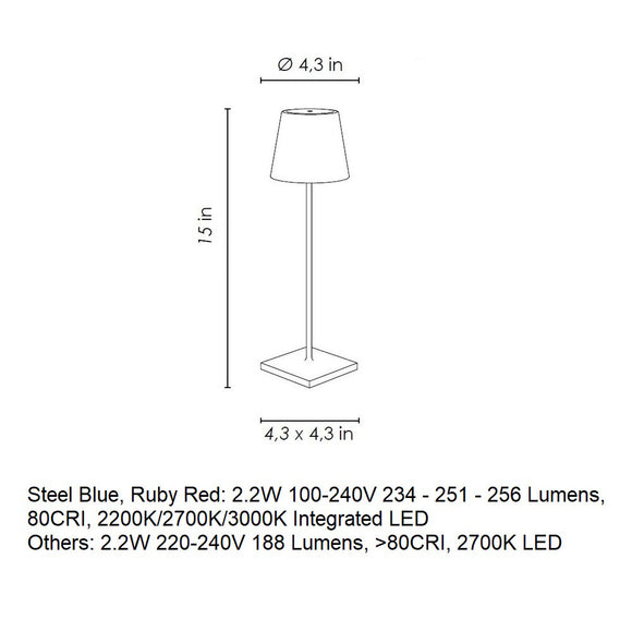 Poldina Pro Portable Table Lamp