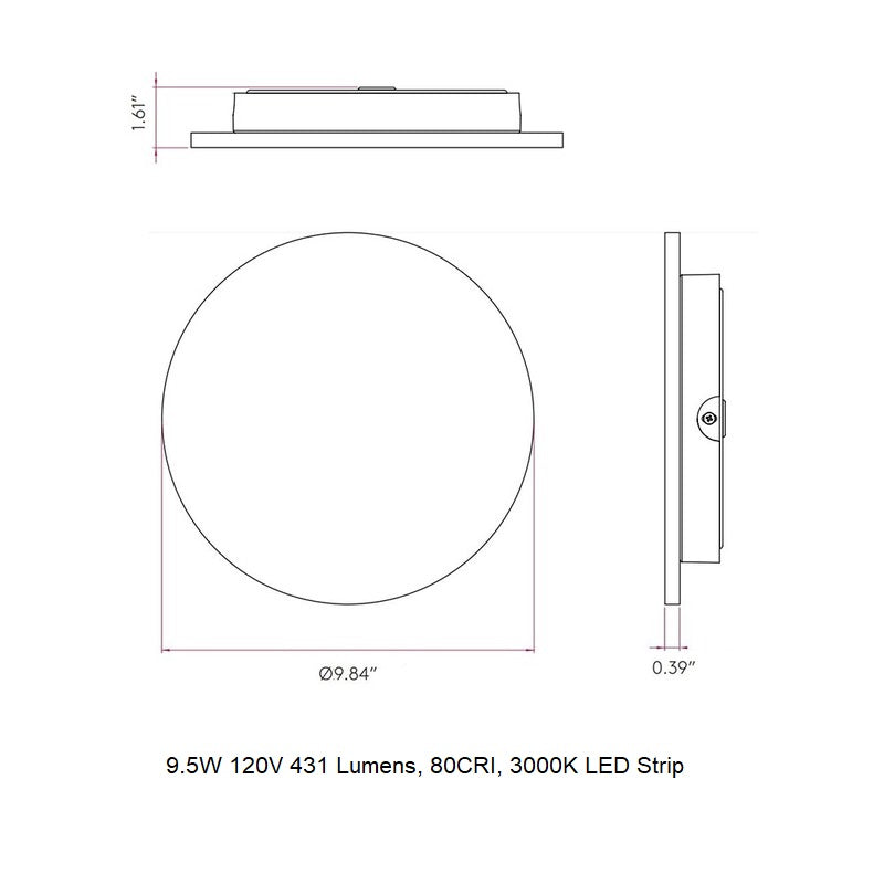 Eclipse Round LED Wall Sconce