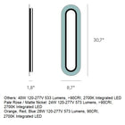 Lens Super Oval LED Wall Sconce