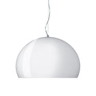 Glossy Opaque White / Medium: 20.5 in diameter FL/Y Suspension Lamp OPEN BOX