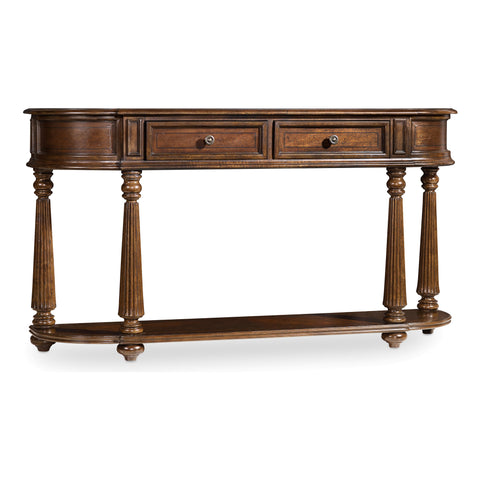 Leesburg Demilune Hall Console Table