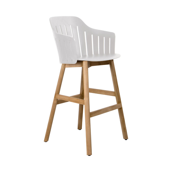 Choice Outdoor Stool with Wood Legs