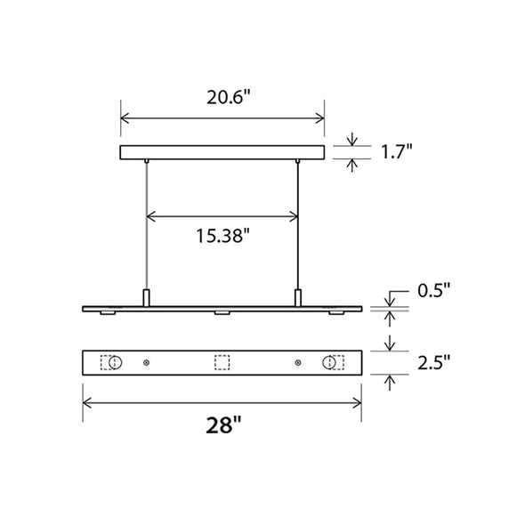 Brevis Linear Pendant Light