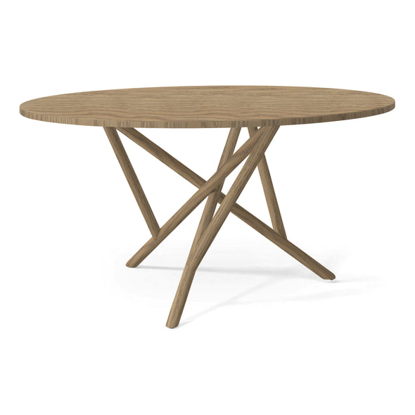 Baton Round Fixed Top Dining Table