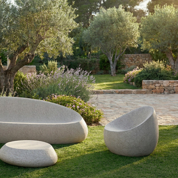 Stone Outdoor Lounge Chair