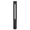 Atlantis Bollard Outdoor Light  option Satin Black