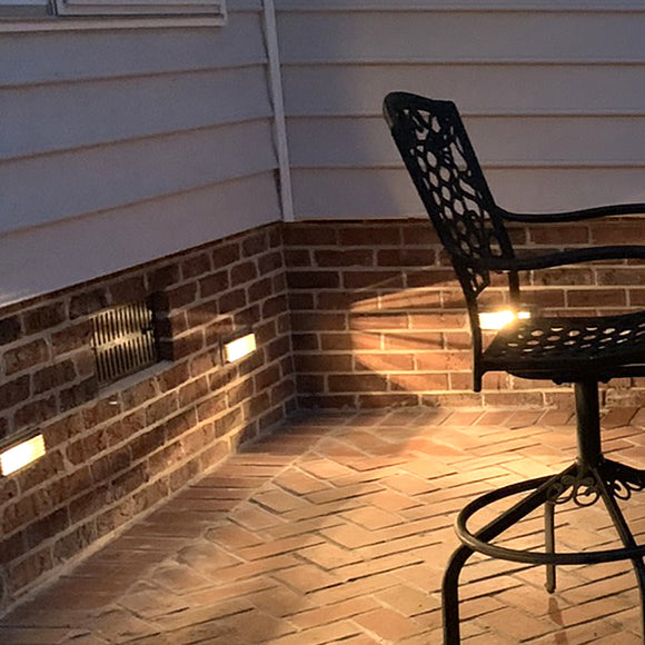 Louvered Outdoor Brick Light