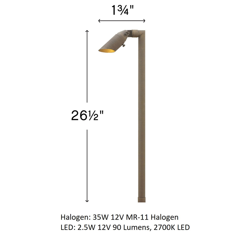 Hardy Island Outdoor Spot Light With Stem