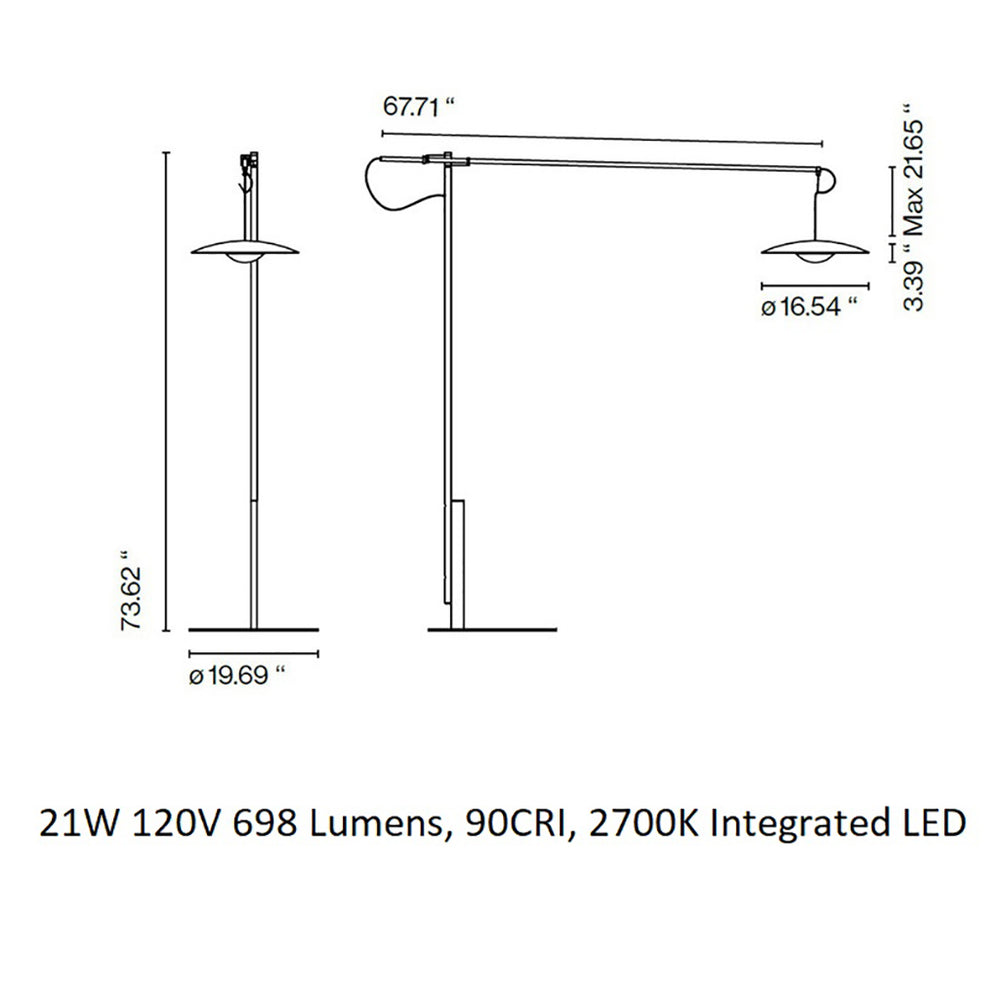 Ginger LED Large Floor Lamp