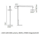 Ginger LED Large Floor Lamp