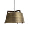 Ignis Small Pendant Light  option Distressed Brass / Dark Stained Walnut