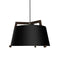 Ignis Small Pendant Light  option Matte Black with Matte White Interior / Dark Stained Walnut