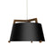 Ignis Small Pendant Light  option Matte Black with Matte White Interior / Walnut