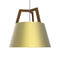 Imber Small Pendant Light  option Brushed Brass / Walnut