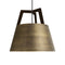 Imber Small Pendant Light  option Distressed Brass / Dark Stained Walnut