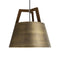 Imber Small Pendant Light  option Distressed Brass / Walnut
