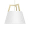 Imber Small Pendant Light  option Gloss White / White Washed Oak
