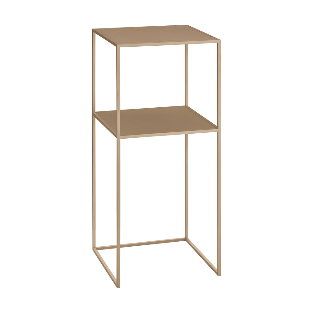 Fera Pedestal Table with Shelf