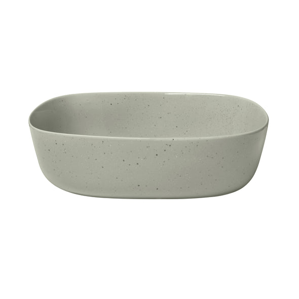 Vahlo Stoneware Shallow Serving Bowl