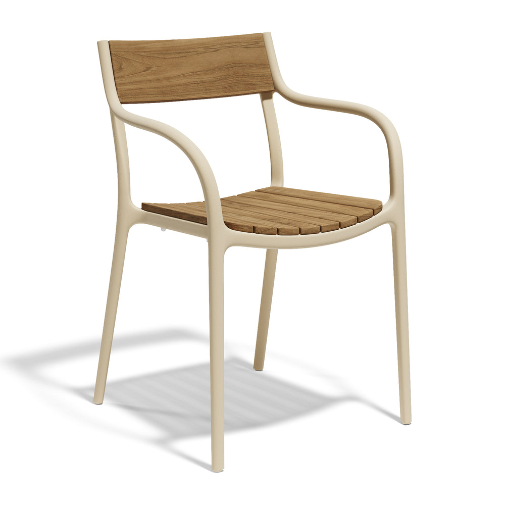 Madison Wood Outdoor Dining Armchair (Set of 4)