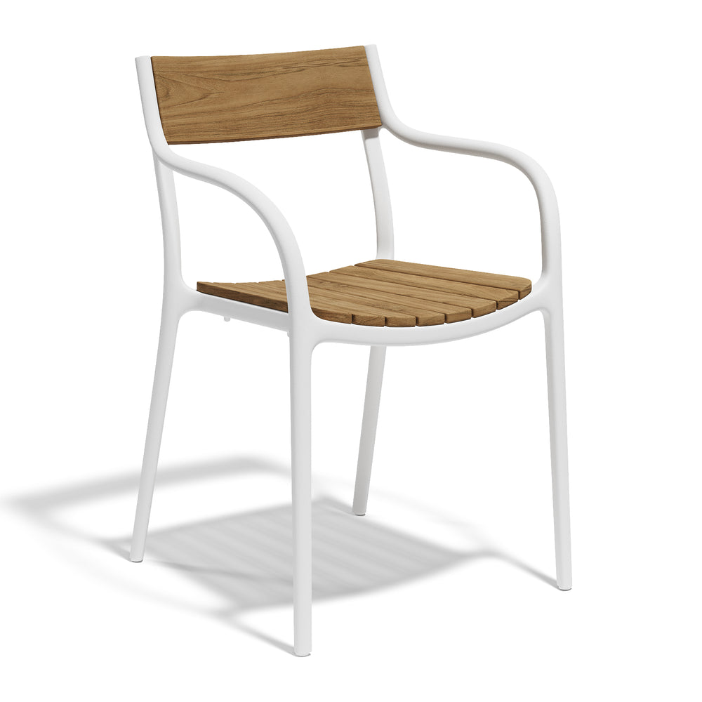 Madison Wood Outdoor Dining Armchair (Set of 4)
