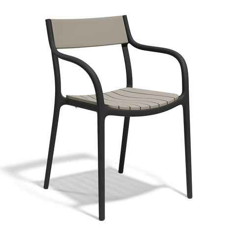 Madison Slats Outdoor Dining Armchair (Set of 4)