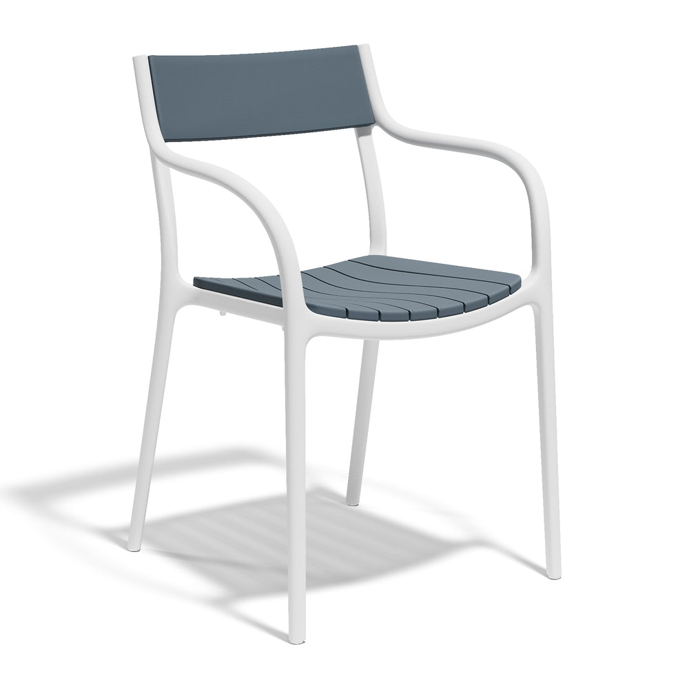 Madison Slats Outdoor Dining Armchair (Set of 4)