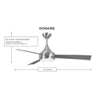 Donaire Outdoor Ceiling Fan with Light
