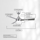 Donaire Outdoor Ceiling Fan with Light