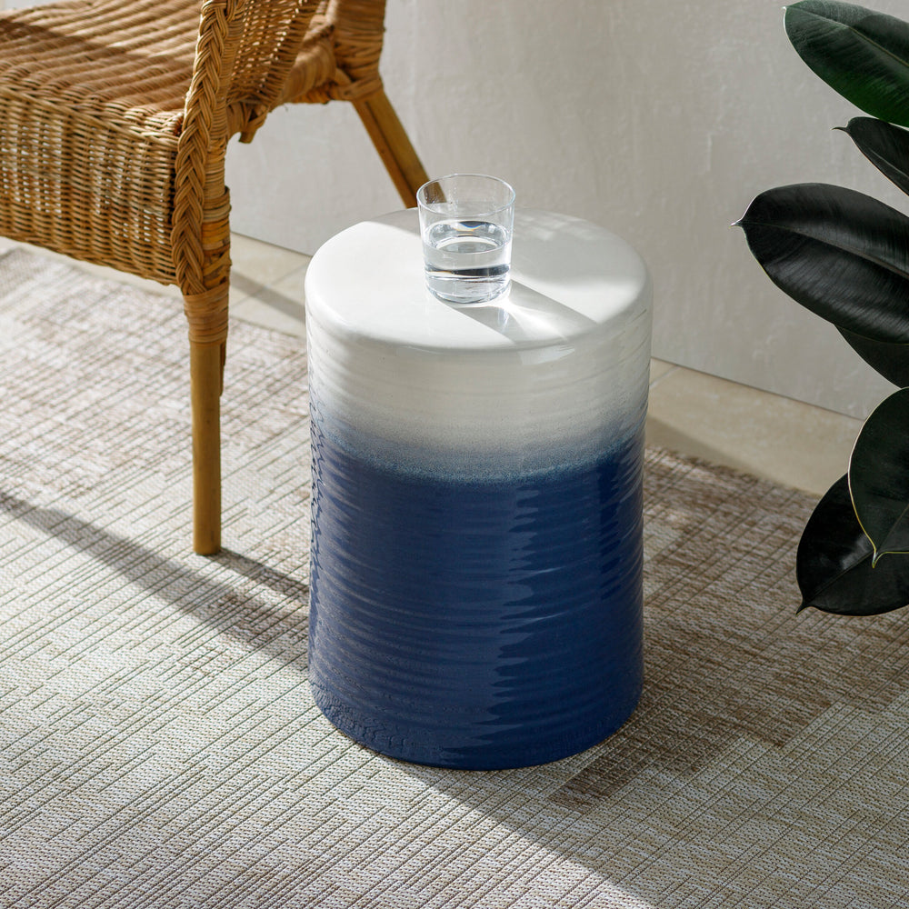 Waverly Ceramic Outdoor Stool