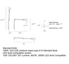 Tolomeo 9 Inch Classic Table Lamp