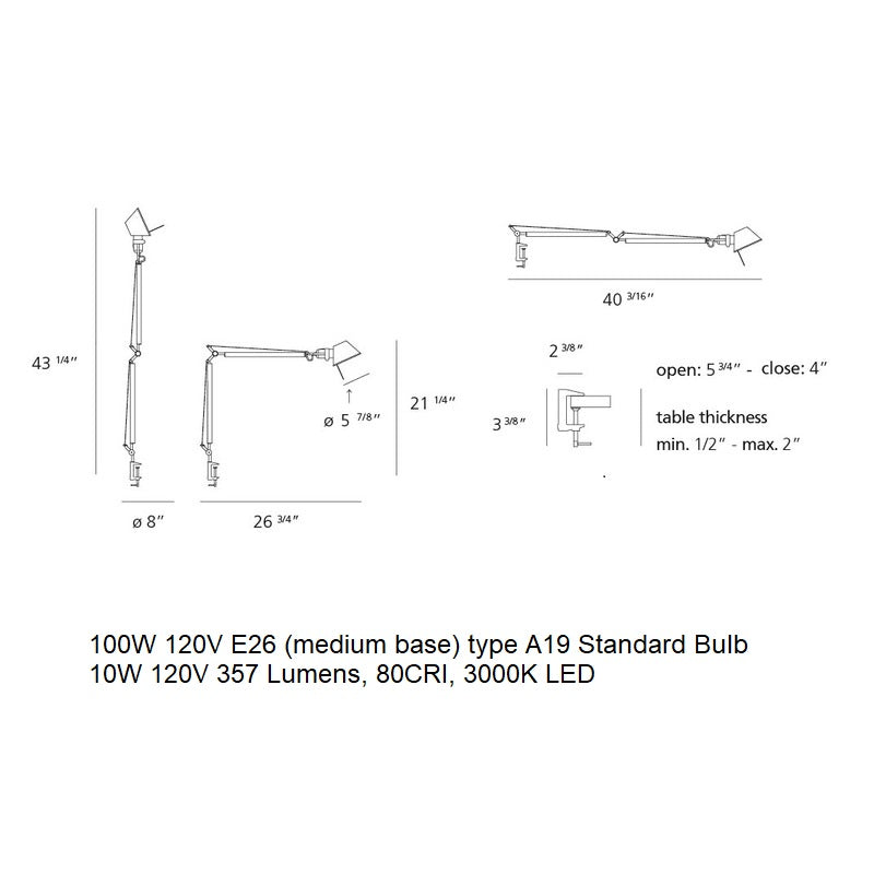 Tolomeo Mini Table Lamp