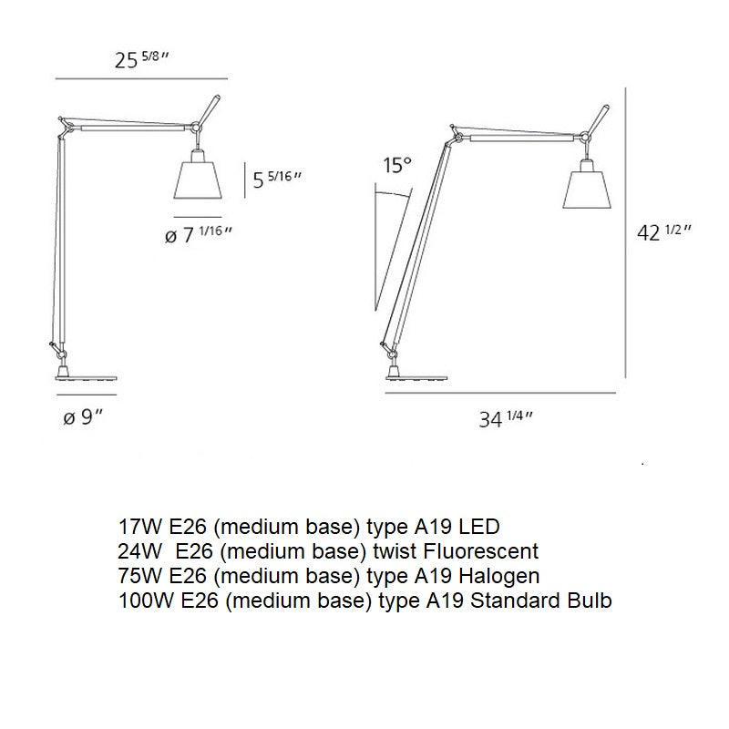 Tolomeo Reading Floor Lamp
