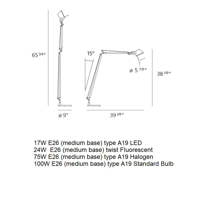 Tolomeo Reading Floor Lamp