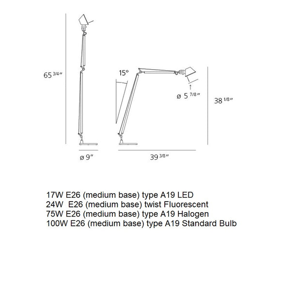 Tolomeo Reading Floor Lamp