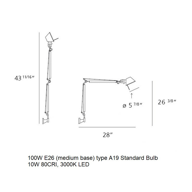 Tolomeo Classic Mini Wall Light