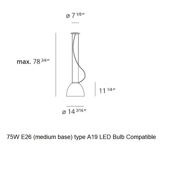 Nur Gloss Suspension Lamp