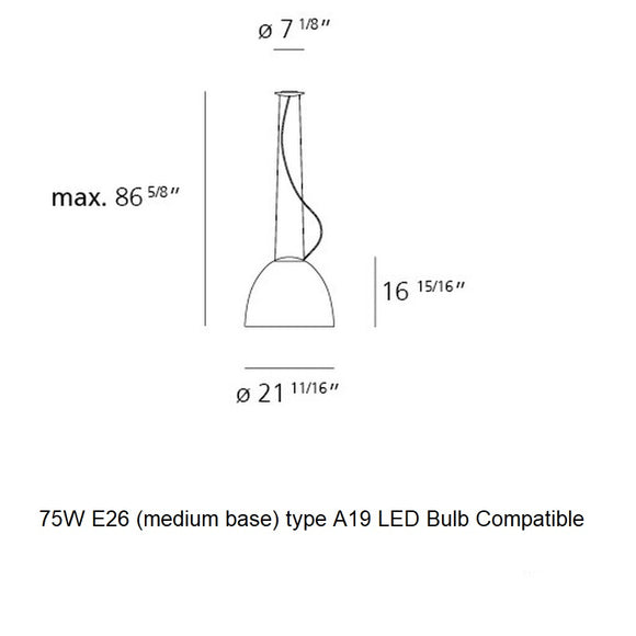 Nur Gloss Suspension Lamp